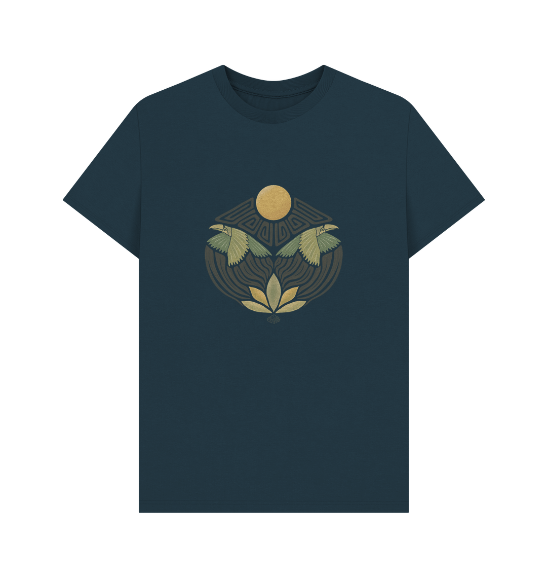 Denim Blue 'Toucans' Organic Shirt