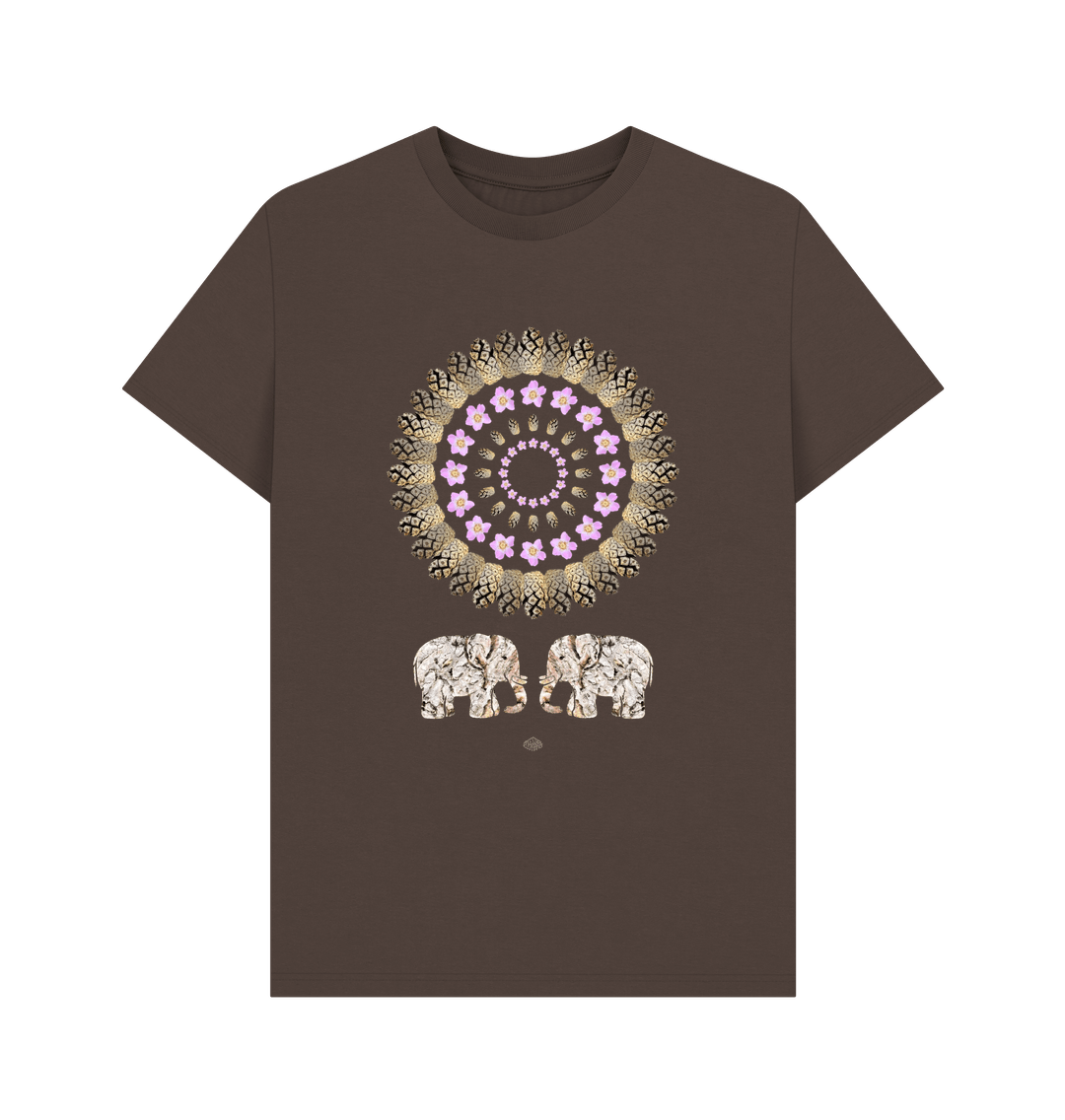 Chocolate 'Shared Wisdom' Organic T-Shirt