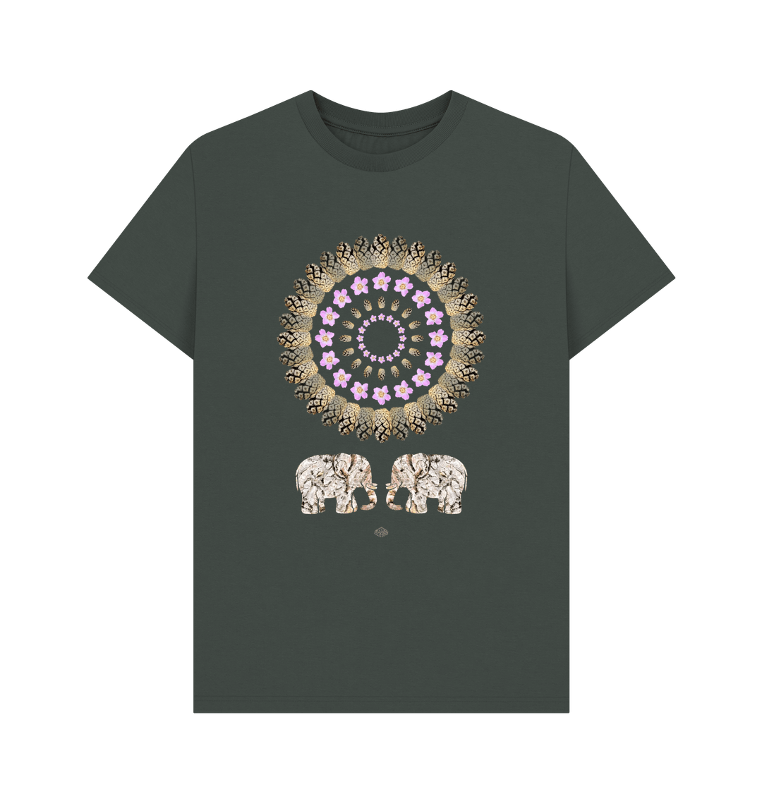 Dark Grey 'Shared Wisdom' Organic T-Shirt